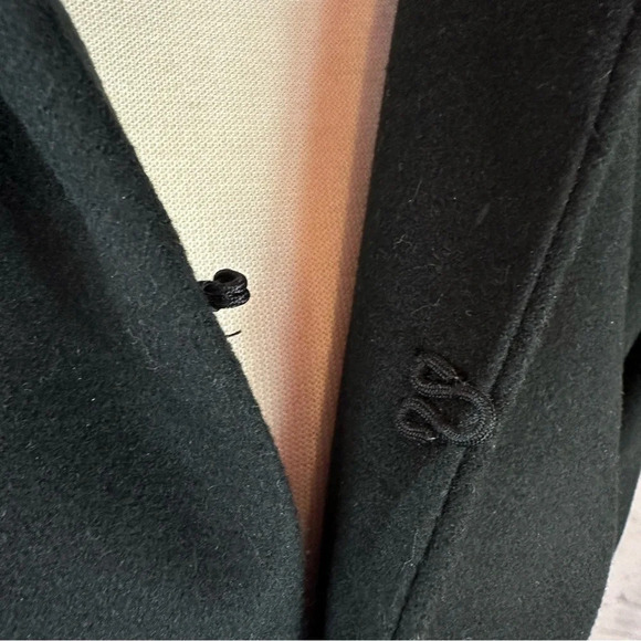 Chico's black blazer jacket sz 2 (large 12) high mock collar business office - Picture 9 of 10